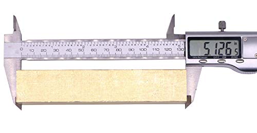 Месинг Квадратен прът 1 x 1 C360 с Дължина 5 см, Твърди плосък прокатный стволови 1,00 инча