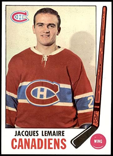 1969 Топпс 8 Жак Lemaire Монреал Канадиенс (Хокейна карта) NM+ Канадиенс