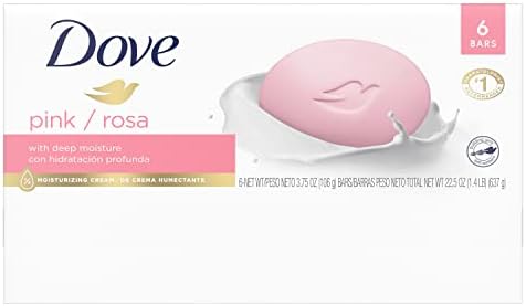 Dove Beauty Bar Нежно почистващо средство за кожата Розов 6 Блокчета Овлажнител за Нежно се грижи за кожата По-Хидратиращ