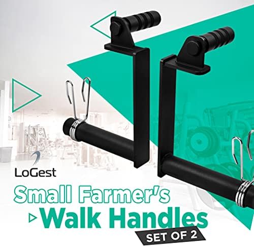Дръжки за разходка LoGest Farmer - Комплект от 2 дръжки за носене Farmer с зажимными хомутами - Преносимо тренажерное