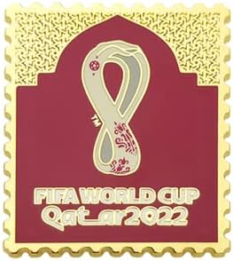 Значка с логото на световното Първенство по футбол през 2022 г. в Катар на ревера - ще Получите колекционерски магазини