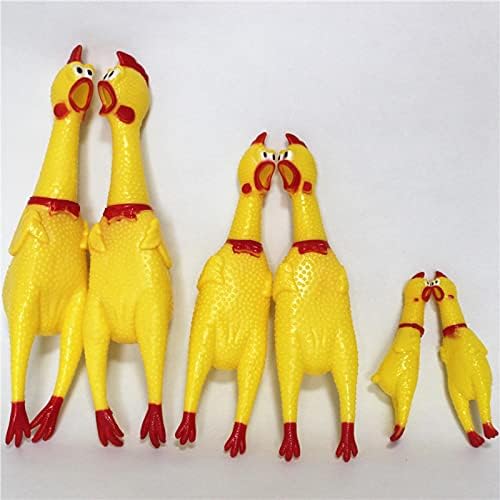 NC Dog Voice Toys Малка Кричащая Пиле Играчка За домашни кучета Scream Chicken / Spill Chicken Single: Много Голям 43 см