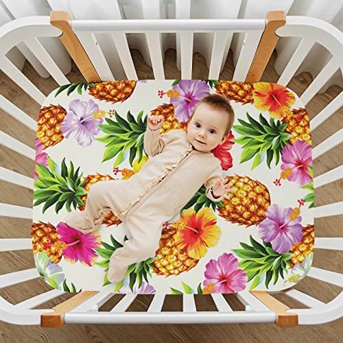 Хавайски Чаршафи за легла с цветя от ананас за момчета и момичета, Кърпи за опаковане и игри, Дишащи Кухненски Кърпи