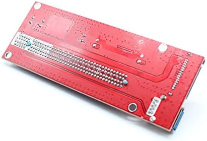 JMT PCIE Express PCI-E Графичен Удължител Странично Card Карта Адаптер от 1X до 16X Червен цвят с Кабел USB 3.0 за Майнинга