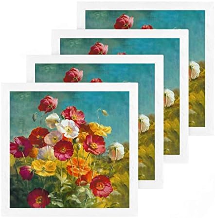 Kigai 6 Опаковки Красивите Цветни Мочалок с цветя – Меки Кърпи За лице, Кърпи за фитнес, хотелски и спа качество, Кърпи