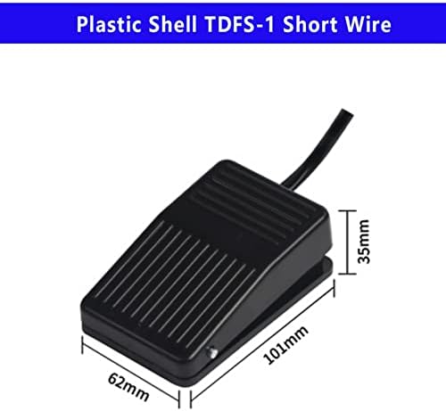 1БР Foot switch Пластмасова обвивка Foot Switch Миг управление на Електрически Педал Захранване SPDT TDFS-1 10A 250VAC