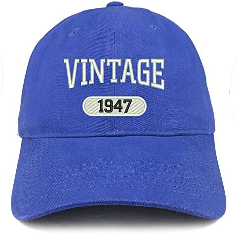 Моден магазин за дрехи Реколта 1947 бродирани 76-ия рожден ден на спокойна страна памук Cap