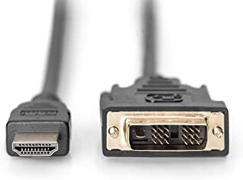 Стандартен кабел-адаптер Assmann HDMI 1.3-HDMI A M (мъжки)/DVI-D (18 + 1) M (щекер) 5 м