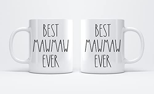 Най-добрата кафеена чаша Mawmaw Някога - Подаръци за Коледа - Подаръци Mawmaw за рожден Ден Кафеена чаша - Ден на бащата / Ден на майката - Семейна кафеена чаша За рождения с?