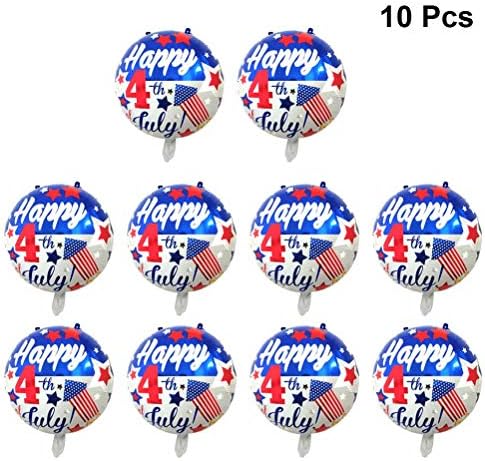 BinaryABC Балони честит Рожден Ден на 4 юли, Патриотични Балони с Флага на сащ, Празнични Аксесоари за Ден на Памет,