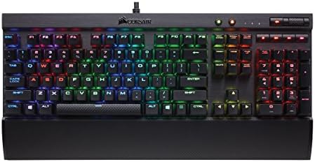 Ръчна детска клавиатура CORSAIR K70 LUX RGB - Чрез USB интерфейс и инструменти за управление на мултимедия - Лайн и безшумен