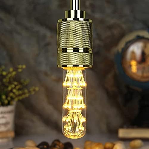 Led лампа keymit T10 с Кехлибарен цвят, Декоративни Лампи, Led Лампа за Фойерверки, Напълно Регулируем Крушка на Едисон