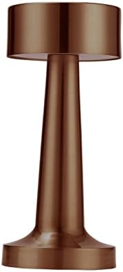 Преносима Метална Светодиодна Настолна Лампа LIBOOI, 3-Цветен Акумулаторна Настолна Лампа с Докосване Сензор, Настолна