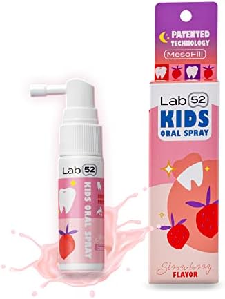 Детски спрей за устната кухина LAB52, Подпомагаща паста за зъби, за възстановяване на устната кухина и свеж дъх, Патентована технология MesoFill без съдържание на флуор з?