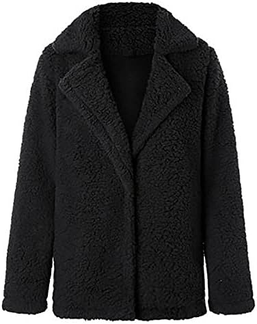 Дамско яке Fragarn, Дамски Ежедневни Модни Однотонная Блуза С Ревера, Пуловер с Дълъг ръкав, Палто