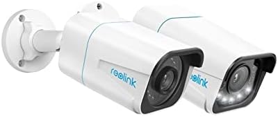 Външна IP камера за сигурност REOLINK 4K PoE, откриване на човек / на превозното средство, 5-кратно оптично увеличение,