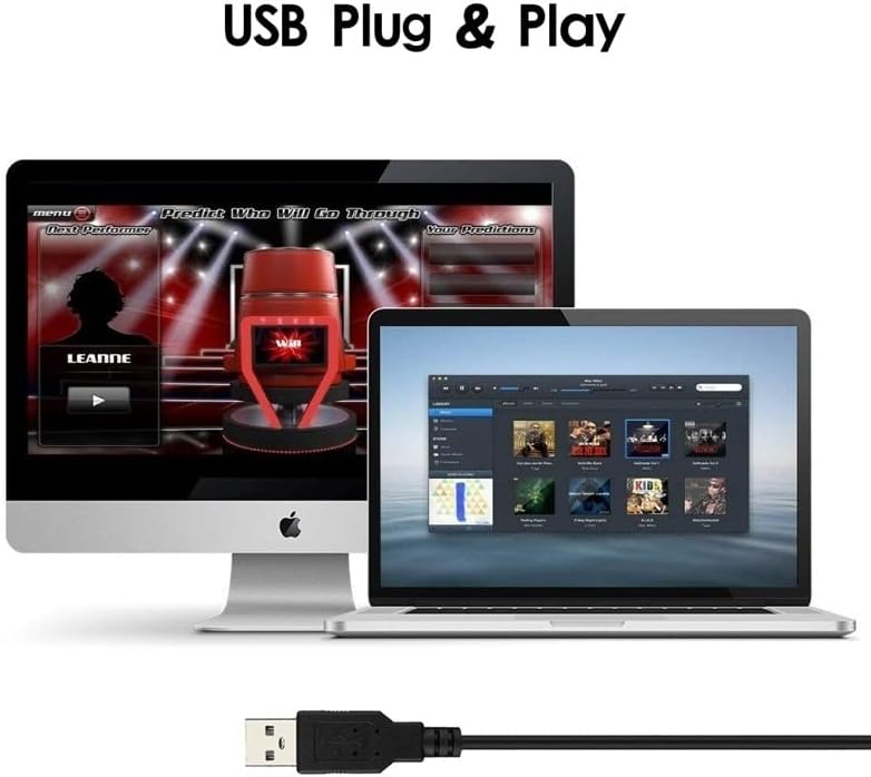 n/a USB Микрофон с led Подсветка за PC Компютър, Лаптоп, преносим компютър, Настолен Гейминг Чат Шумоподавляющий Микрофон