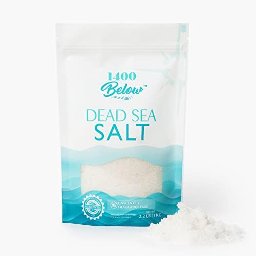Сол от Мъртво море с тегло по-малко от 2,2 килограма, Фин - За усвояване на ванночках за краката и спа, Ексфолиращ скраб
