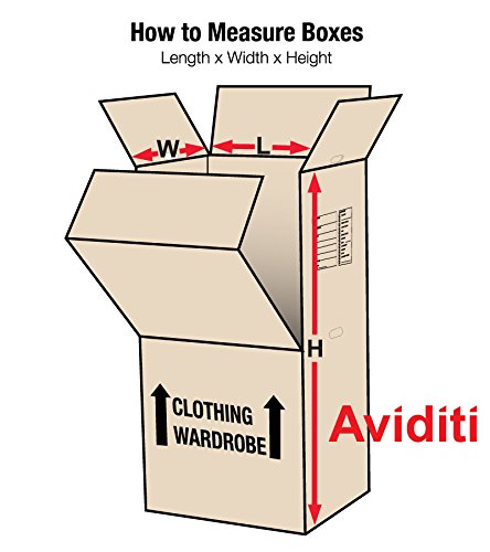 Чекмеджета за гардероб Aviditi, 20 L x 20W x 45H, Опаковане и преместване, Закачалка се продава отделно, Крафт (опаковка
