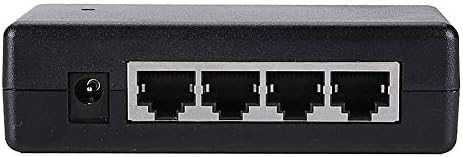 iCreatin 4-Портов адаптер POE Power Over Ethernet IP камери, точки за достъп и много други; Използва се с външния източник