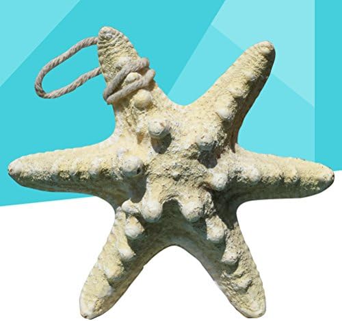BESTOYARD украса под формата на изкуствени морски звезди, имитирующее морски животни, с декор от смола за аквариумни риби, декорация на мебели за аквариума (жълт)