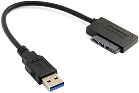 cablecc USB 3,0-7 + 6 13pin Тънък Кабел-Адаптер Sata за Лаптоп Cd DVD ROM Оптично Устройство