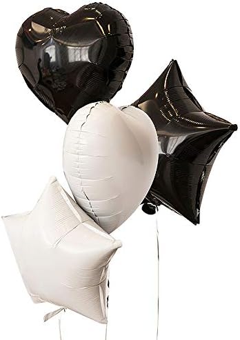 25 балони на рожден ден | Черен Гелиевый Топка | Черни Балони балони | балони I Love You | балони Love Heart | балони във формата на Сърце от Черно фолио (Черно Сърце)