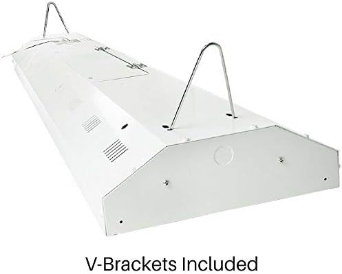 4 Лампи /колба 4-крак линеен led лампа за осветяване на високо ниво, работи от (4) led лампи Т8 (продават се отделно) 120-277 В, е в списъка на UL, отличен, подходящ за склад, гараж