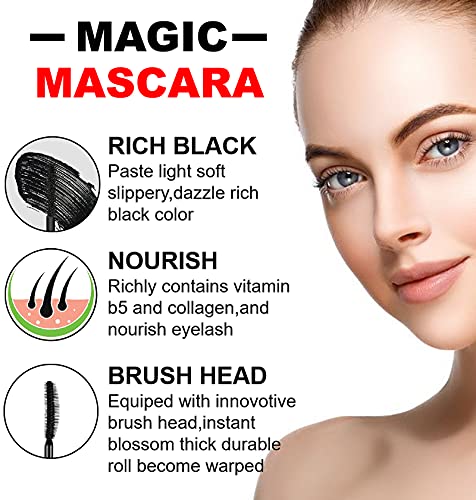 Mascara Black Volume and Length 4D Silk Fiber Lash Mascara Водоустойчива Спирала Обемни Мигли, Забележително Натрупване, Устойчива Влакнести на Спирала За мигли на Течна Спирала За Удължав?