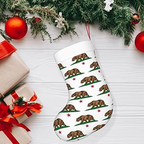 Коледни Чорапи Augenstern California Bear Горделив Двустранни Чорапи За Окачване На Камина.