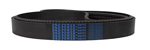 D&D PowerDrive R3VX415-3-Лентов Клиновой рамо със зъби, Гума, Дължина 41,5 инча, 3 ленти