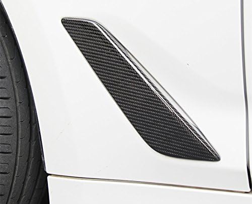 HOTRIMWORLD Въглеродни Влакна Предното Крило Странично отдушник Изходна Накладка 2 бр. за BMW Серия 5 G30 G31 2017-2019