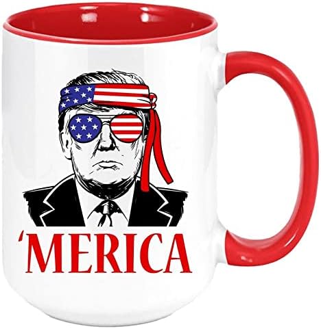 Кафеена чаша Тръмп Merica - Забавни Уникални Подаръци, чаши за мъже, жени, майки, татковци. Саркастичные Празнични подаръци