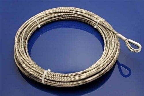 Сменяеми кабела 25' x 1/4 от неръждаема стомана, за повдигане ЛЕБЕДКИ ATV, PWC, с Jetski WAVERUNNER