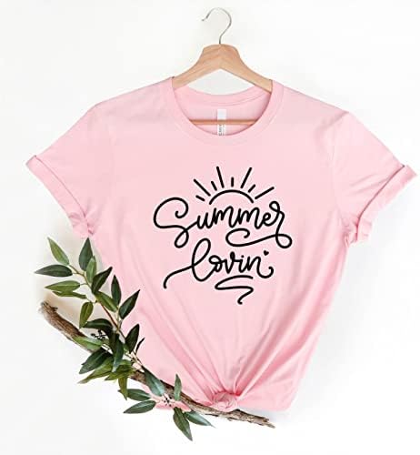 Лятна Тениска На Любов, Подарък Тениска За Момичета За Летния Плажен Отдих