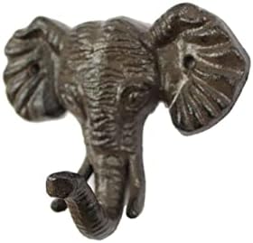 Чугун Кука във формата на Слон-ръчно изработени в Морски стил 5 см - Врата Кука Декорация на Слонове