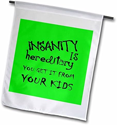 3дрозовое лудостта се предава по наследство - получавате го от децата си Забавен цитат Black - Flags (fl_358070_1)