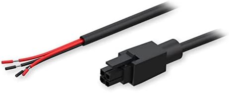 Захранващ кабел Teltonika PR2PL15B с 4-Бандов отворен тел, черен; Съвместим с ключове TSW100 и TSW110; Кабел 20 AWG;