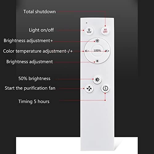 Вентилатор на тавана SARDFXUL Light E27 с Централен Вентилатор-Интеркулер, с Дистанционно Управление 2700-6000 K Регулируема