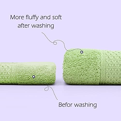 Комплект памучни кърпи за ръце Cleanbear различни цветове (6 Хавлии и 6 мочалок)