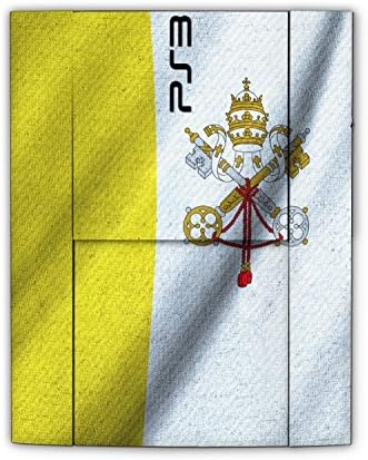 Дизайн на корицата на Sony Playstation 3 Superslim флаг на Ватикана, стикер-стикер за Playstation 3 Superslim