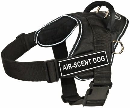 Шлейка за кучета Dean & Tyler Забавни Works с въздушно миризма, по-голямата, е подходящ по размер на обиколката: от 32