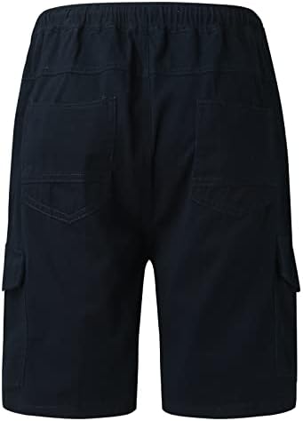 Linden Creek Мъжки Ежедневни Обикновена Панталони С Джоб-Карго, Тънки Панталони С Завязками, Летни Къси Панталони, Мъжки