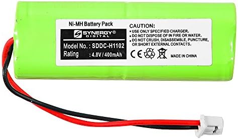 Батерия за цифров яка Synergy, съвместим с ошейником за кучета DT Systems H2O 1830, (Ni-MH, 4,8 В, 300 ма) голям капацитет, подмяна на батерията Dogtra DC-1