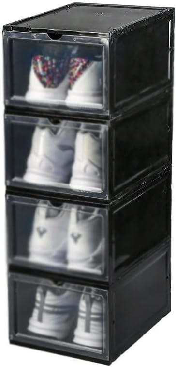 LANDUA Отворена Странична кутия за обувки, Дебели Шкаф за съхранение, а обувките Стенни кутия за съхранение на спортни обувки (Цвят: B размер: 34 * 25 * 18 см)