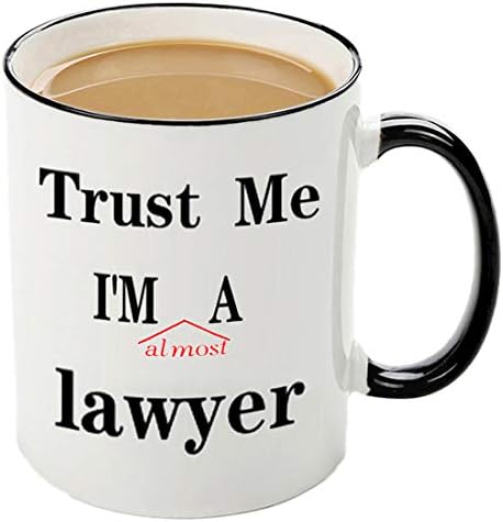 Повярвай ми, аз съм Адвокат, Чаши за Кафе с 11 грама, Идеи за подаръци за студентите на юридическия факултет, Хумористичен подарък за адвокат