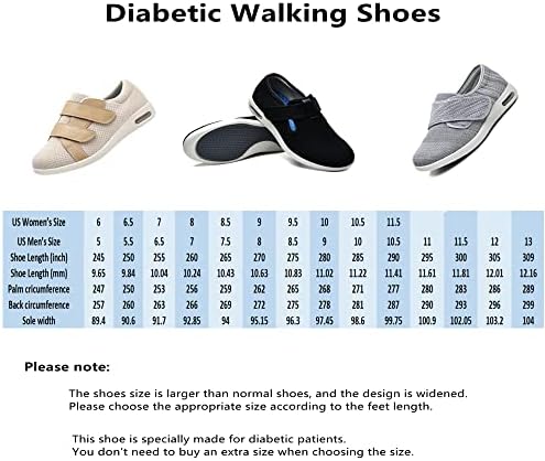 ZGDG/ Мъжки обувки за диабетна отоци, Широка пешеходна обувки с регулируема закопчалка, Леки Нескользящие маратонки за Подути краката, артрит на палеца на крака при п