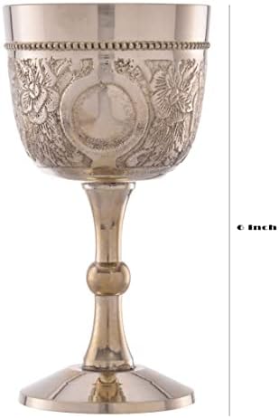 REPLICARTZ Латунная реколта златна чаша, крал Артур, средновековен декор, готическия купа, 210 мл (розово), опаковка