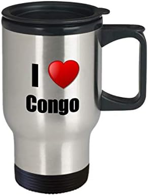 Конго Пътна Чаша Изолирано I Love Забавна Идея за Подарък За Любителите на Страната живее Гордост Новост не мога да понасям