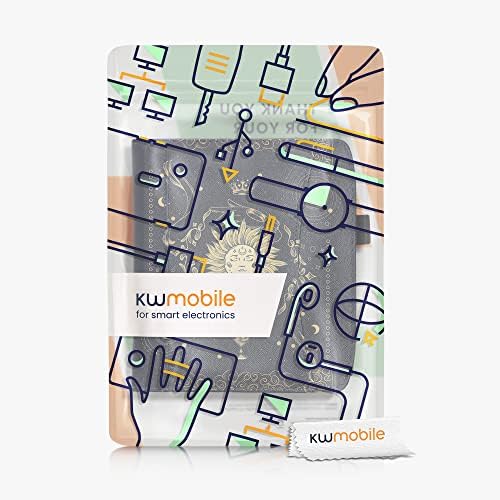 Калъф kwmobile, Съвместим с Pocketbook Era - Калъф от изкуствена кожа с магнитна закопчалка, ремък, Предни джоба - Карта